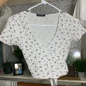 floral coco wrap top